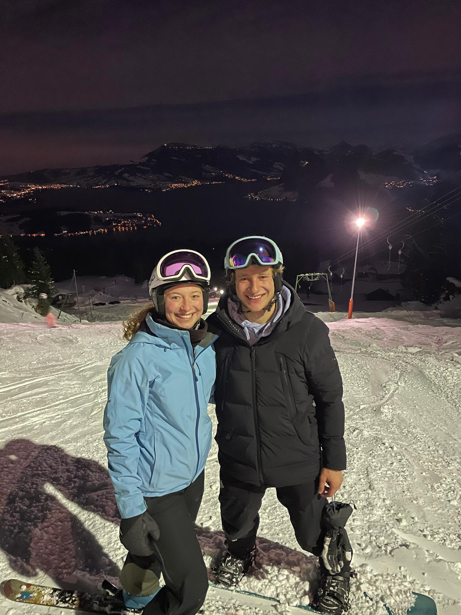 Alina und Marco (Langmattli Nachtskifahren)